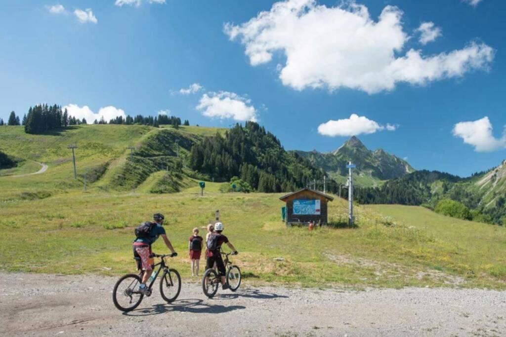 Les Cimes, Chaleureux Studio 4 Pers, 50M Du Telecabine, Vue Degagee Sur Les Pistes, Draps Non Compris Saint-Jean-dʼAulps Exteriör bild