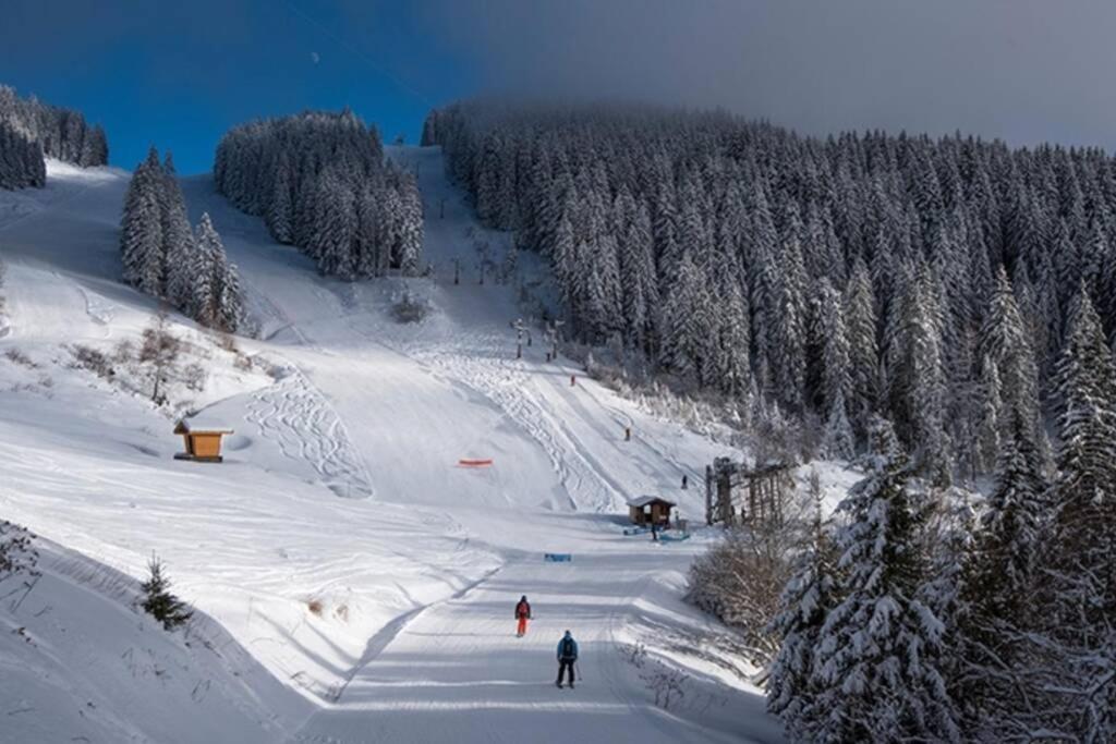 Les Cimes, Chaleureux Studio 4 Pers, 50M Du Telecabine, Vue Degagee Sur Les Pistes, Draps Non Compris Saint-Jean-dʼAulps Exteriör bild