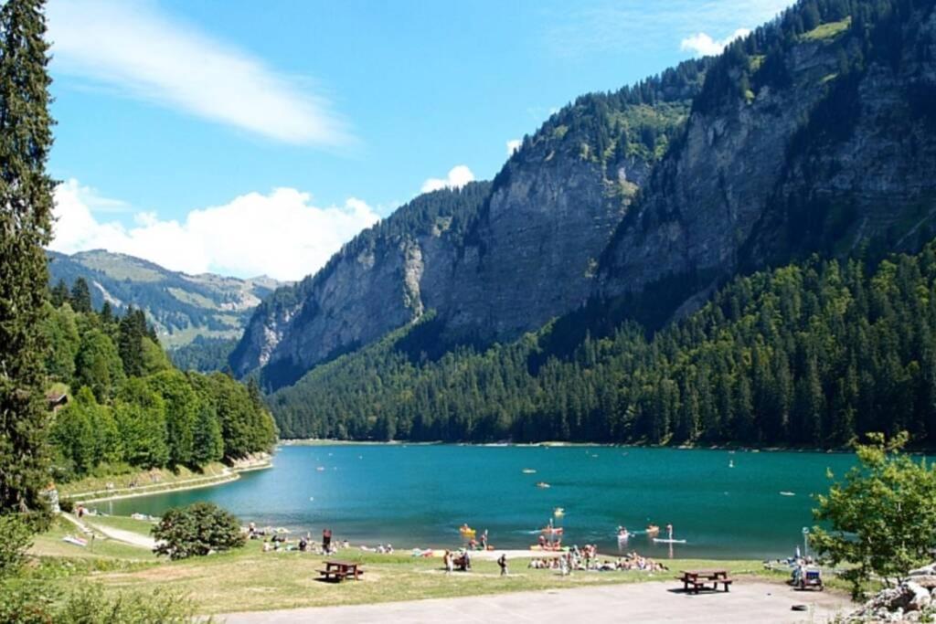 Les Cimes, Chaleureux Studio 4 Pers, 50M Du Telecabine, Vue Degagee Sur Les Pistes, Draps Non Compris Saint-Jean-dʼAulps Exteriör bild